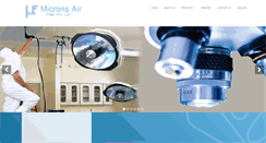Desktop Screenshot of micronfilters.in